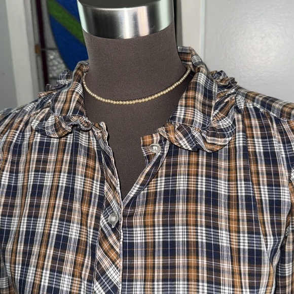 Vintage Cotton/ Polyester Blend Button Down Blouse -Size *See Description - Picture 2 of 10